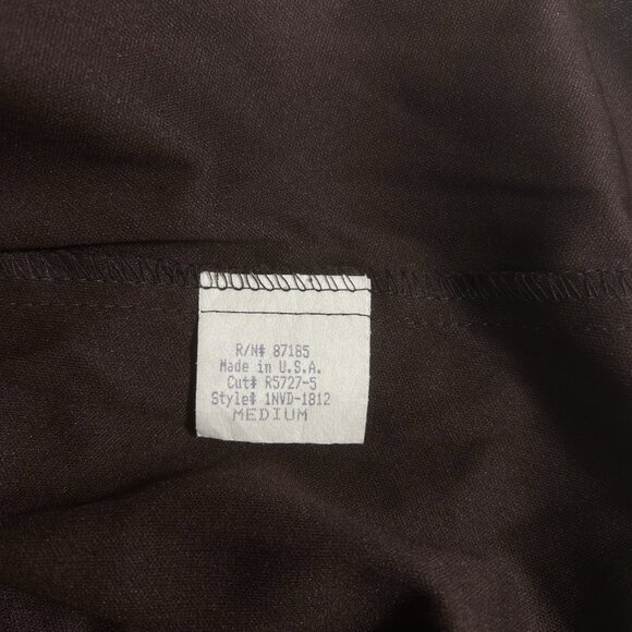 Vintage 90s Brown Chiffon Midi Dress Asymmetrical Hem Fairy Ethereal Earthy Sz M - Picture 11 of 12